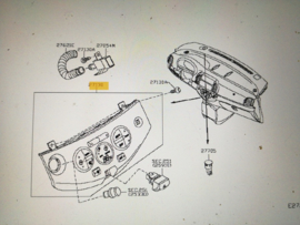 Kachelbedieningspaneel Nissan Note E11 27500-BH15B Lichte schade.