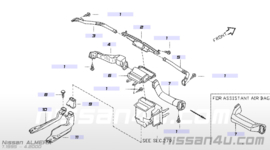 Kachelventilatiebuis rechts Nissan Almera N15 27871-1N600