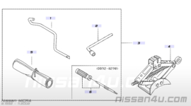 Wielmoersleutel Nissan Micra K11 99545-4F100