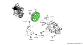 Gear-drive, injection pump K9K Nissan 13052-00Q0C E11/ F15/ J10/ JJ10/ M20M/ Z12 Original.