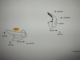 Achterlicht links Nissan Micra K14 26555-5FA0A Nieuw.