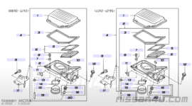 Luchtfilterhuis Nissan Micra K11 16500-0U000