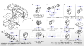 Richtingaanwijzerschakelaar Nissan 25540-AV620 N16/ P12/ V10