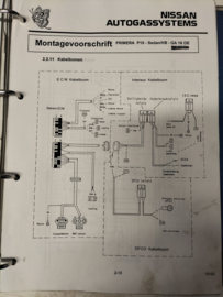 Service manual ''Nissan autogassystems II'' Used part.