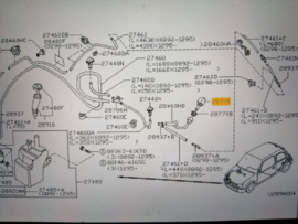 Ruitensproeierkop achter Nissan Micra K11 28970-5F000 Gebruikt.