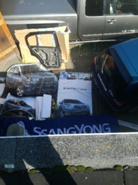 Diverse promotiemateriaal Ssangyong Korando