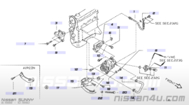 Olieslang vacuümpomp Nissan 14665-54A10 B12/ N13/ N14/ N15/ P10/ W10/ Y10
