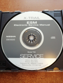 Electronic Service manual '' Model T30 series '' Nissan X-Trail T30 SM4E00-1T30E0E Gebruikt.
