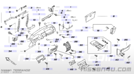 Afdekkap stuurhoogteverstelling Nissan Terrano2 68106-7F000