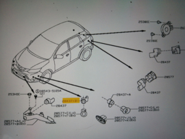 Sensor assy-distance Nissan Qashqai J11 28438-4EA0A