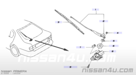 Ruitenwisserarm achterklep Nissan Primera P11 hatchback 28780-2F700 Gebruikt.