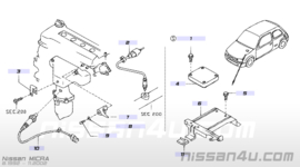 Lambdasonde Nissan Micra K11 22690-1F701 (0 258 005 295)