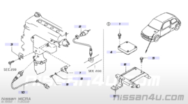 Heated oxygen sensor Nissan Micra K11 22690-1F701 (0 258 005 295)