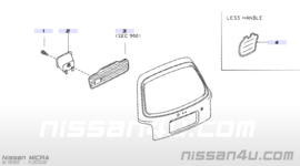 Afdekkap achterklep Nissan Micra K11 90915-6F602