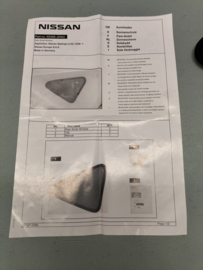 Zonneschermenset achterportier Nissan Qashqai J10 KE966-JD002 Origineel