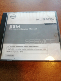 Electronic Service manual '' Model Z50 series '' Nissan Murano Z50 SM5E00-1Z50E0E Gebruikt.