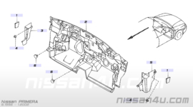 Zijafscherming dashboard rechts Nissan Primera P11/ WP11 66900-9F602