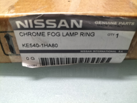Chrome Fog Light Rings Nissan KE540-1HA80 Original