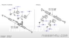 Stuurhuisrubber Nissan 54444-50Y10 B13/ N14/ Y10 Gebruikt.