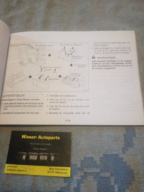 Instructieboekje '' Nissan Almera N15'' OM8D-0N15E1E