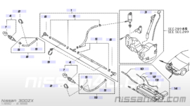 Koplampsproeier Nissan 300ZX Z32 28641-37P00 Origineel.