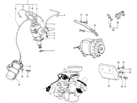 Stelplaat dynamo 11715-M0100 (11715-?????) (20250909) B110/ E10/ F10 Gebruikt.