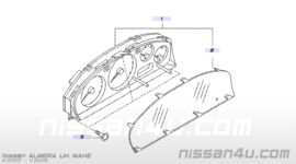 Kilometerteller/cockpit Nissan Almera N16 24810-BM514