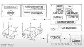 Embleem Colette Nissan Micra K10 90896-30B20