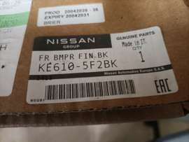 Front bumper moulding Nissan Micra K14 KE610-5F2BK Original.