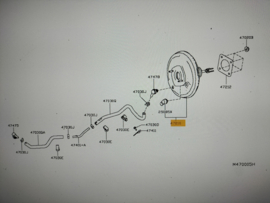 Booster assy-brake Nissan Micra K14 47210-5FA0A (46007-5FA0A) New.