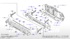 Bumper front Nissan cherry N10 62022-M7200/62022-M7725 Original.