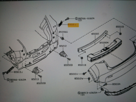 Montagesteun achterbumper rechts Nissan Juke F15 85228-1KA0A Origineel