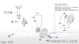 Remtrommel achteras Nissan 43206-50Y10 B13/ N14/ N15 Nieuw.