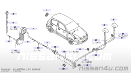 Ruitenwissersproeier achterklep Nissan Almera N16 28972-BM400