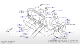 Vacuümventiel gasklephuis Nissan CD20 14955-0M902 Gebruikt.