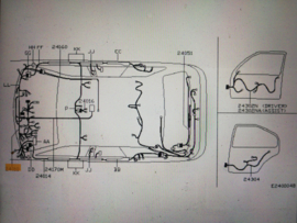 Hoofdkabelboom interieur Nissan Primera P11/ WP11 24010-BE901 Gebruikt.