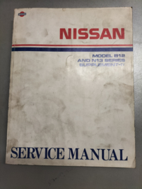 Service manual '' Model B12 and N13 series Supplement IV '' Nissan Sunny B12 / Nissan Sunny N13 '' SM9E-N3BSG0 Gebruikt.