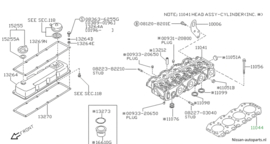 Gasket-cylinder head T=1.15 TD25 Nissan 11044-87G00 D21/ E24/ F22/ F23 Original