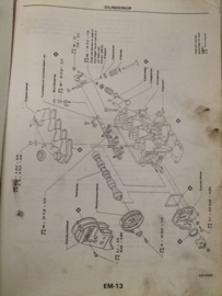 Werkplaatshandboek '' Model B12 en N13 '' SM7D-N3B2G0 Gebruikt.
