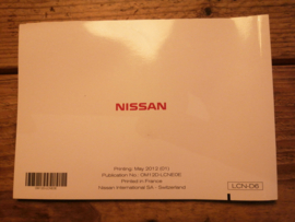 User manual '' Nissan connect 2012 '' OM12D-LCNE0E