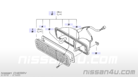 Knipperlichtglas rechts Nissan Cherry N10 26121-M7960