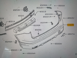 Fascia-rear bumper Nissan Qashqai J11 85022-HV20H (KAD)