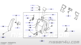 Screw M5.5 X 16 rear seat side Nissan 01466-00061 Used part.