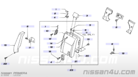 Kruiskopschroef M5,5 X 16 achterbankhoekstuk Nissan 01466-00061 Gebruikt.