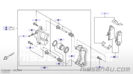 Remblokset vooras Nissan 41060-AX625 E11/K12