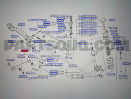 Reactiestang achteras Nissan Bluebird T72 55019-Q9000 Gebruikt.