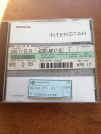 Electronic Service Manual '' Model X70 series '' Nissan Interstar SM2A00-1X70E0E Gebruikt.