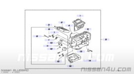 Heating unit front Nissan Bluebird T12/ T72 27110-D3607 used part.