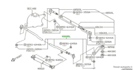 Stuurstang Nissan Patrol Y61 48680-VC025 Nieuw.