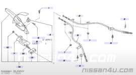 Handremkabel Nissan B13/N14 (set l+R)